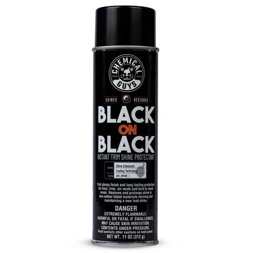 Chemical Guys AIR_SPRAY_1 Protectant Black On Black Plastic Spray 11 fl. oz.