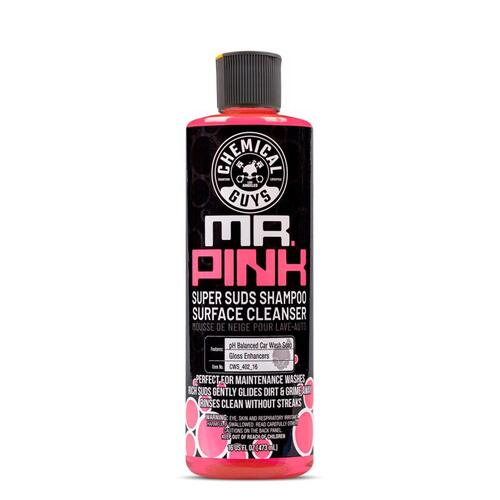 Chemical Guys CWS_402_16 Cleaner Mr.Pink Glass/Metal/Plastic Liquid Bubble Gum Scent 16 fl. oz.