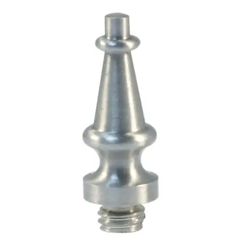 Steeple Tip Set For 3-1/2" Heavy Duty Or Ball Bearing SolidHinge Bright Chrome Finish