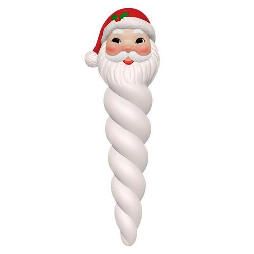 Mr. Christmas 12523AC Hanging Decor LED Blow Mold Santa Icicle 12"