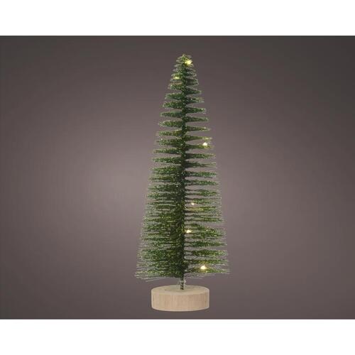 Lumineo 486980 Table Decor LED Green Tree 11.8" Green