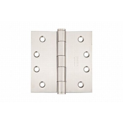 Satin Stainless Steel 4" X 4" Square Residential Duty Hinge Satin Stainless Steel Finish Pair