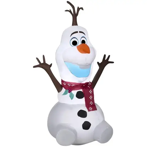 Inflatable Christmas Olaf with Red Scarf 48" - pack of 6