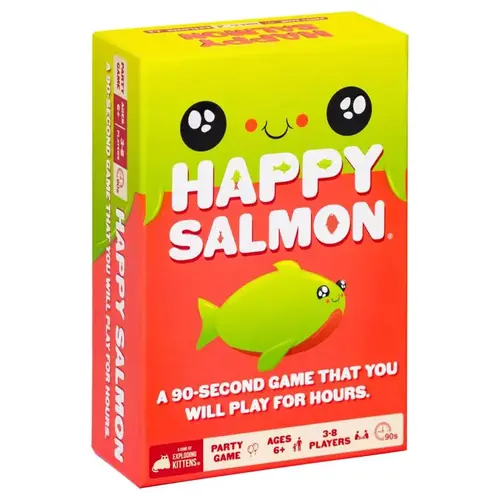 Exploding Kittens HS-CORE-4-XCP4 Card Game Happy Salmon Multicolored 98 pc Multicolored - pack of 4