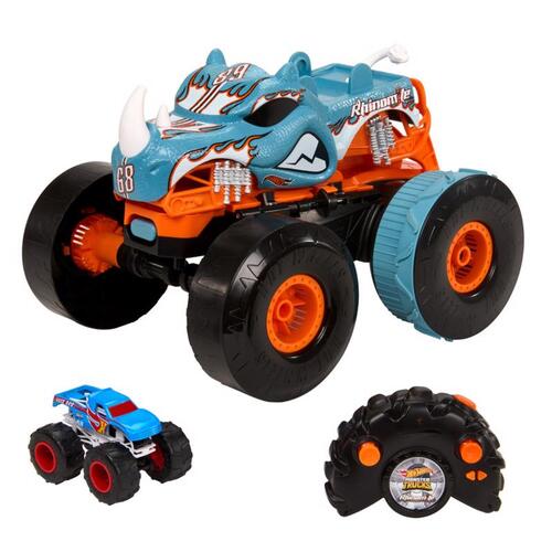 MATTEL HPK27 Monster Trucks Hot Wheels Transforming Rhinomite Multicolored Multicolored