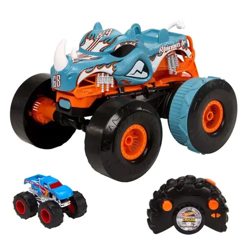 MATTEL HPK27 Monster Trucks Hot Wheels Transforming Rhinomite Multicolored Multicolored