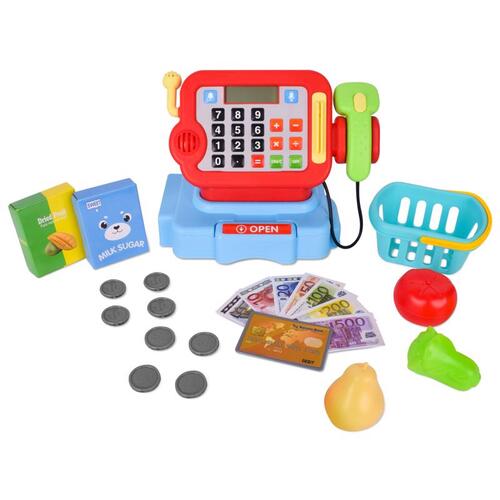 Acorn 470285 Play Set Cash Register Assorted 25 pc Assorted