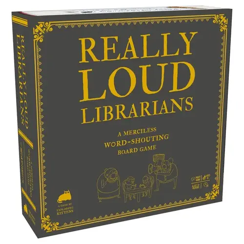 Really Loud Librarians LOUD-CORE-4 Board Game Exploding Kittens Really Loud Libarians Multicolored 101 pc Multicolored