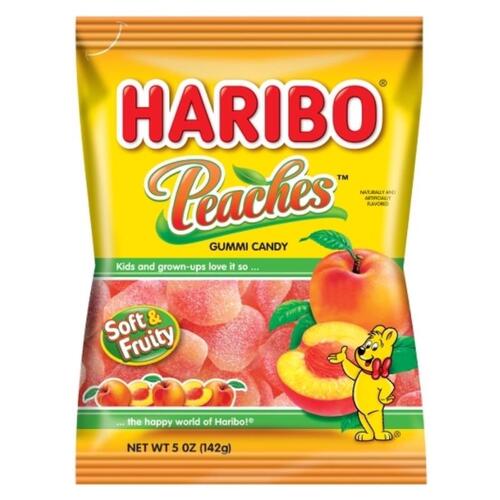 HARIBO 616314 Gummi Candy Peaches 5 oz