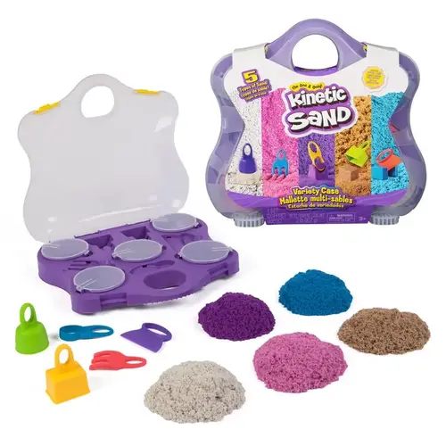 Spin Master 6069784 Kinetic Sand Mallette Multi-Sables Assorted Assorted