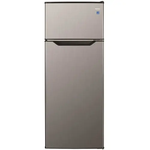 Danby Products DPF074B2BSLDB-6 7.4 Cu. Ft. Apartment Size Top Mount Fridge In Stainless Steel