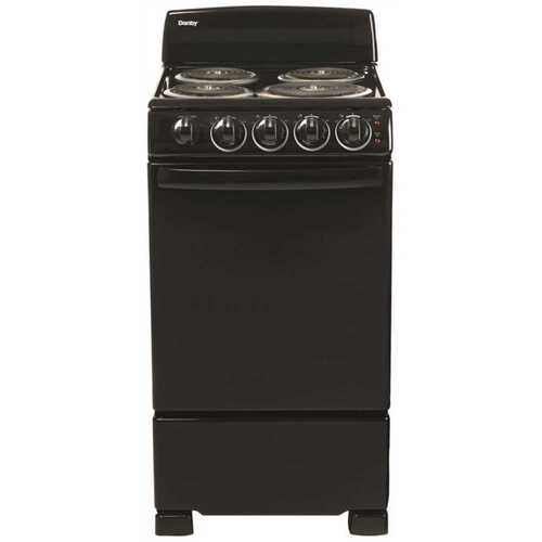 Danby Products DER203B 20" Free Standing Electric Range With A Large 2.3 Cu. Ft. Oven