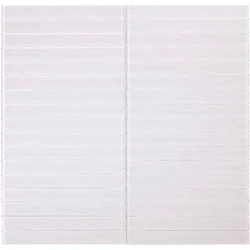 Inoxia SpeedTiles IG200COT073/BX6 Cotton Off White 11.81" X 11.37" Glass Wall Tile