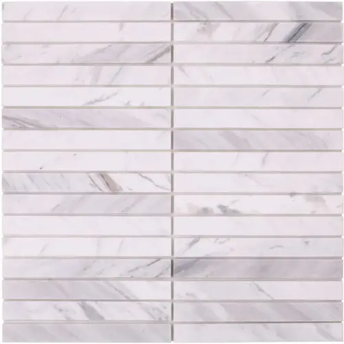 Inoxia SpeedTiles IS000GER573/BX6 Geranium White/gray 11.89"x11.89" Marble Wall Tile