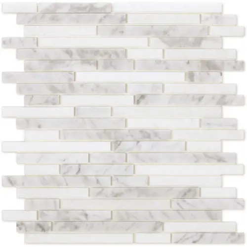 Inoxia SpeedTiles IS000NAR502/BX6 Narwhal White/gray 11.93"x11.91" Marble Wall Tile