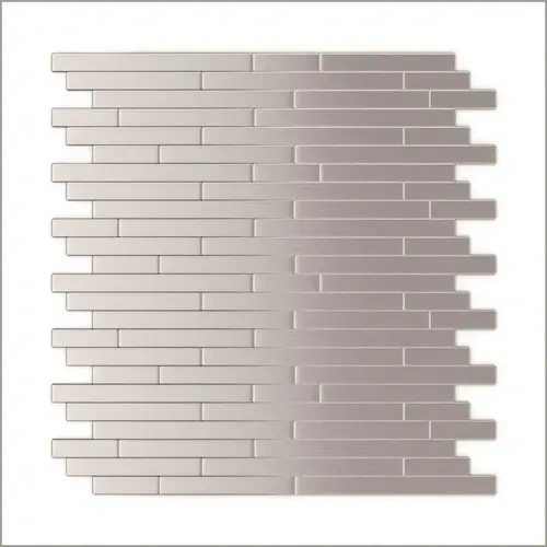 Inoxia SpeedTiles ID811-2/BX6 Linox Stainless Steel 12.09"x11.67" Metal Wall Tile