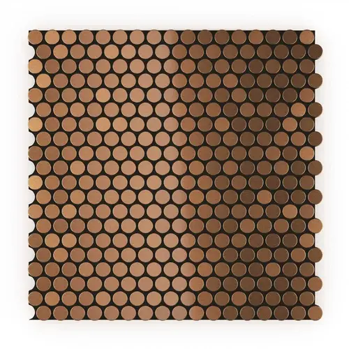 Inoxia SpeedTiles ID000PDC569/BX6 Penny Dc 11.97" X 12" Brushed Metal Wall Tile