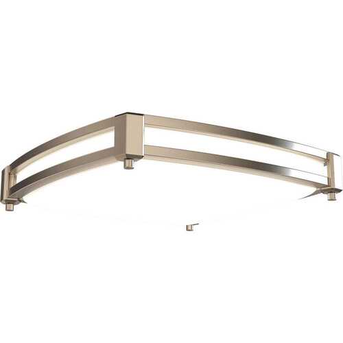 Juno 287PSL 13" LED Saturn Square Ceiling Fixture, Switchable Color Temp, Brush NICKEL