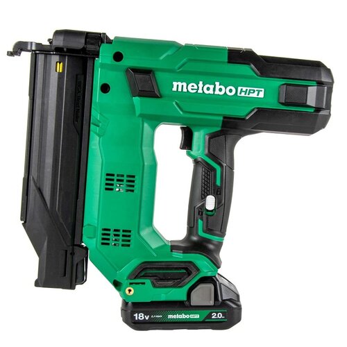 Metabo HPT NT1850DGM MultiVolt Series Nailer Kit, Battery Included, 18 V, 2 Ah, 100 Magazine, 0 deg Collation