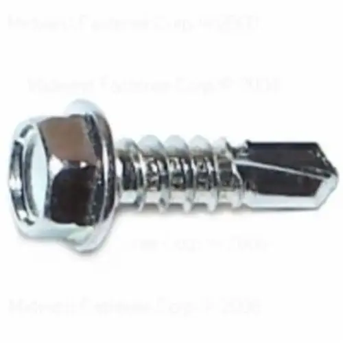 MIDWEST FASTENER M10282 10282 Screw, #12 Thread, 3/4 in L, Washer Head, Hex Drive, Self-Drilling Point, 1 PK - pack of 60