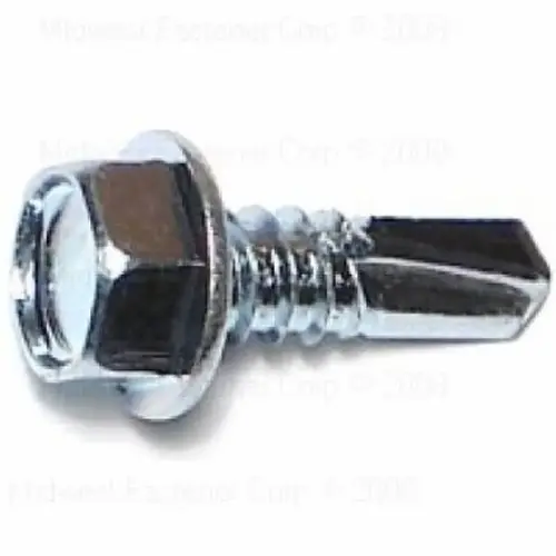 MIDWEST FASTENER M10285 10285 Screw, #14 Thread, 3/4 in L, Washer Head, Hex Drive, Self-Drilling Point, 1 PK - pack of 35