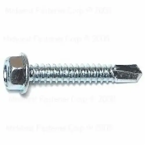 MIDWEST FASTENER M10287 10287 Screw, #14 Thread, 1-1/2 in L, Washer Head, Hex Drive, Self-Drilling Point, 1 PK - pack of 20