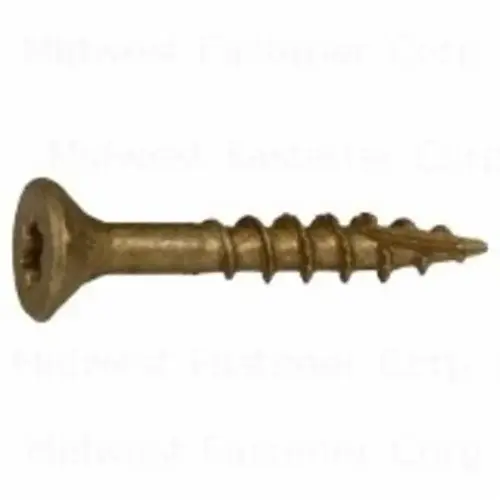 SaberDrive M50741 50741 Deck Screw, #9 Thread, 1-1/2 in L, Serrated Thread, Bugle Head, Star Drive, Type 17 Point, Steel, 167/PK - pack of 152