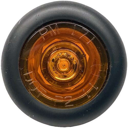 PM Company, LLC V171A Side Marker/Clearance Light, 9 to 16 V, LED Lamp, Amber Lens, Grommet Mounting