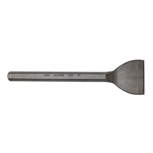 Floor Chisels with Guard, 11 in Long, 3 in Cut