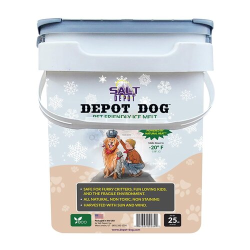 SALT DEPOT DD25P Ice Melt, Crystalline, White, 25 lb Pail