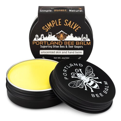 Portland Bee Balm 130 SIMPLE SALVE Series Skin and Hand Balm, 2 oz, Tin