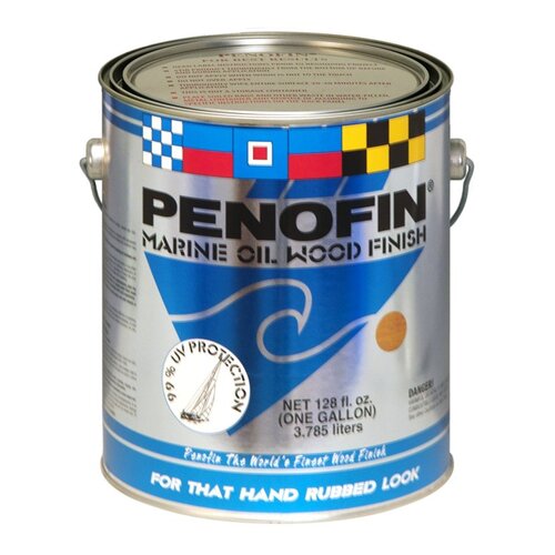 Penofin F1EMAGA Wood Stain, Flat Matte, Natural, Liquid, 1 gal