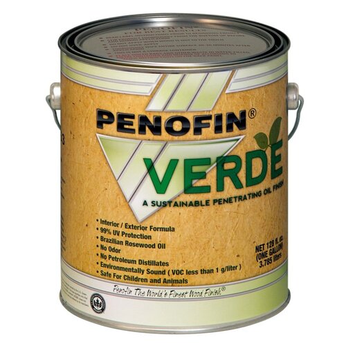 Penofin F0VBWGA VERDE FOVBWGA Wood Stain, Bitterwood, Liquid, 1 gal