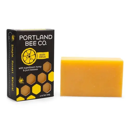 Portland Bee Balm 137-XCP12 Soap, Bar, Yuzu Citrus, 4 oz - pack of 12
