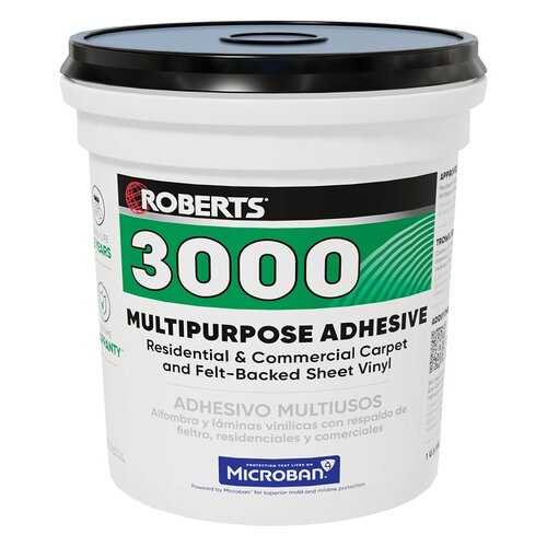 Roberts 3000-1 3000 Series Multi-Purpose Adhesive, Creamy Tan, 1 gal Pail