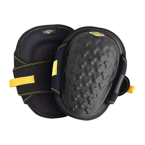 QEP 79645 ProMax Gel Knee Pad, One-Size, Foam Cap, EVA Foam Pad, Hook and Loop Closure