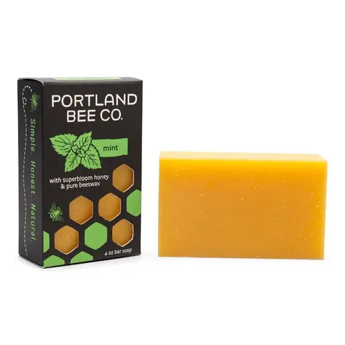 Portland Bee Balm 135 Soap, Bar, Mint, 4 oz