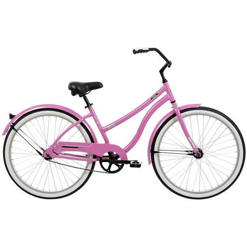 Huffy 66652 Cruiser Bicycle, Ladies, 12+, Aluminum Frame, Coaster Brake, 26 in Dia Wheel, Pink