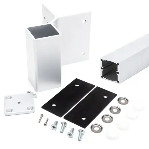 Outside 90 Degree Fascia Post Kit 47" Length - Traffic White