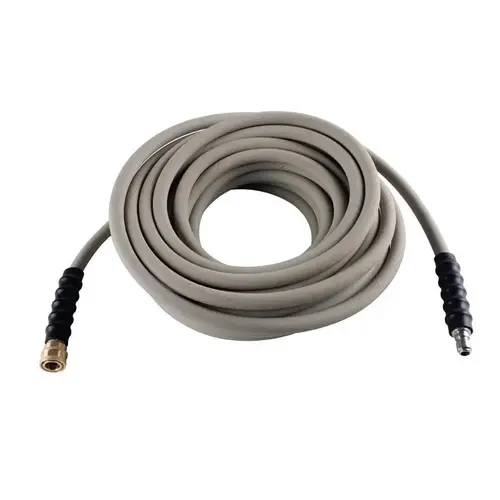 Surfacemate SGY-PWA1203 Pressure Washer Hose 3/8" D X 50 ft. L Steel and Polyester Braided 4500 psi Gray