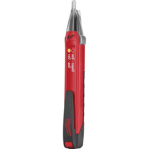 Milwaukee 2203-20 Dual Range Non-Contact Digital Voltage Detector, 10-1000 Volt Black/Red