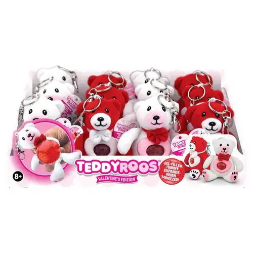 Valentines Keychain Teddyroos Assorted 12 pc Assorted - pack of 12
