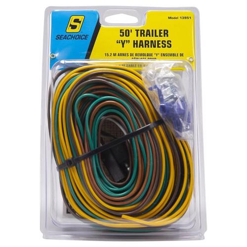 Seachoice 13951 Y-Harness Connector 50 ft. 4 Flat Multicolored