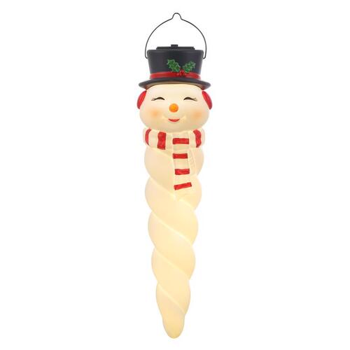 Mr. Christmas 12524AC Hanging Decor LED Blow Mold Snowman Icicle 12"