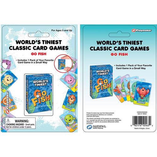 Playmaker Toys 10563 Card Game World's Tiniest Go Fish