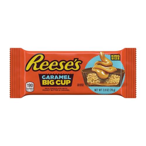 Reese's 34000-25217 Chocolate Bar Big Cup Peanut Butter and Caramel 2.8 oz