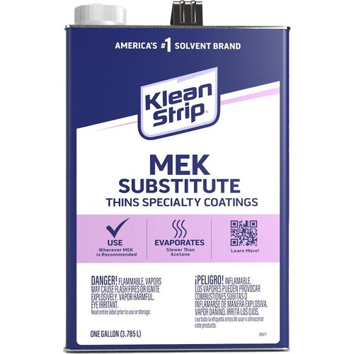 Klean Strip CME71SUB Methyl Ethyl Ketone Thinner, Liquid, Clear, 5 gal