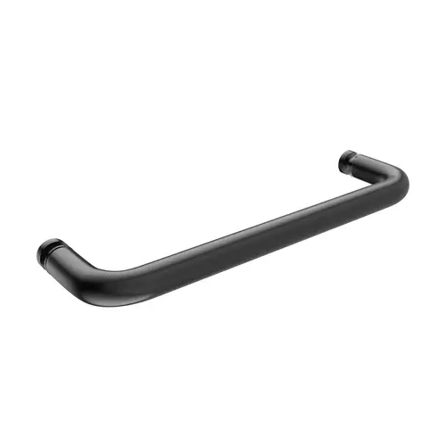 12 Inches Center To Center Standard Tubular Shower Towel Bar Single Mount Without Washers Black Nickel