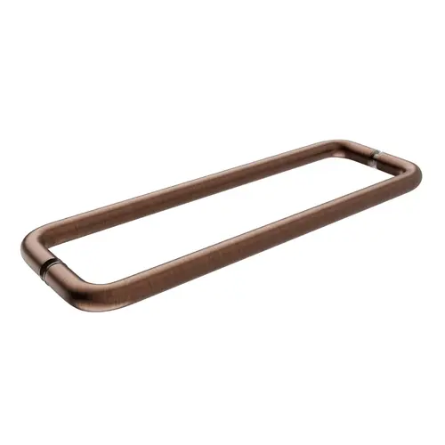 18 Inches Center To Center Standard Tubular Shower Towel Bar Back to Back Mount Without Washers Antique Copper