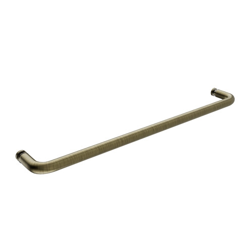 26 Inches Center To Center Standard Tubular Shower Towel Bar Single Mount Without Washers Antique Brass